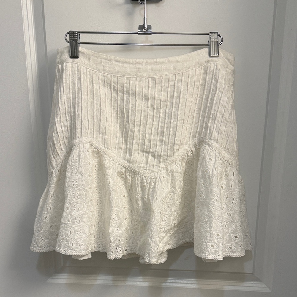 White Eyelet Skirt